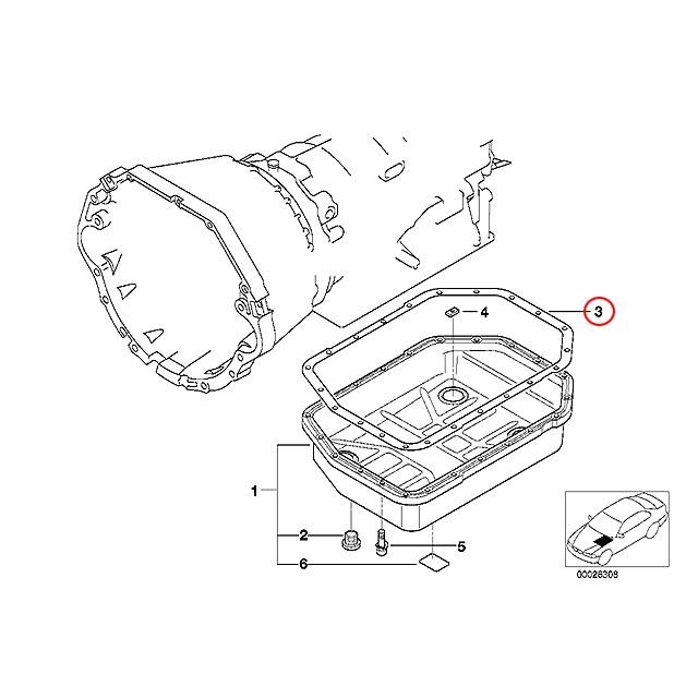 ATオイルパン ガスケット　BMW 5シリーズ E39　540i　DE44 DN44｜centpiashop｜02