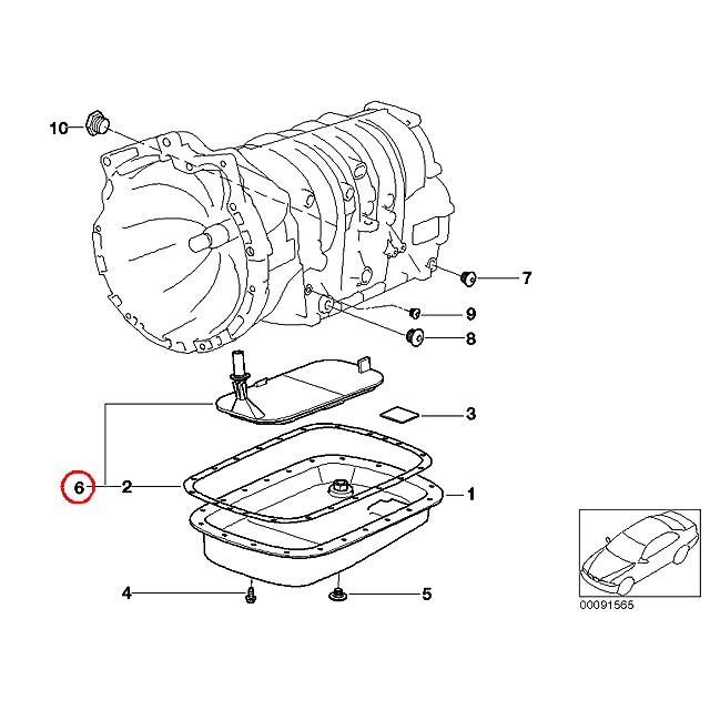 BMW ATオイルフィルター + オイルパンガスケット E46 E39 X3(E83) Z3 