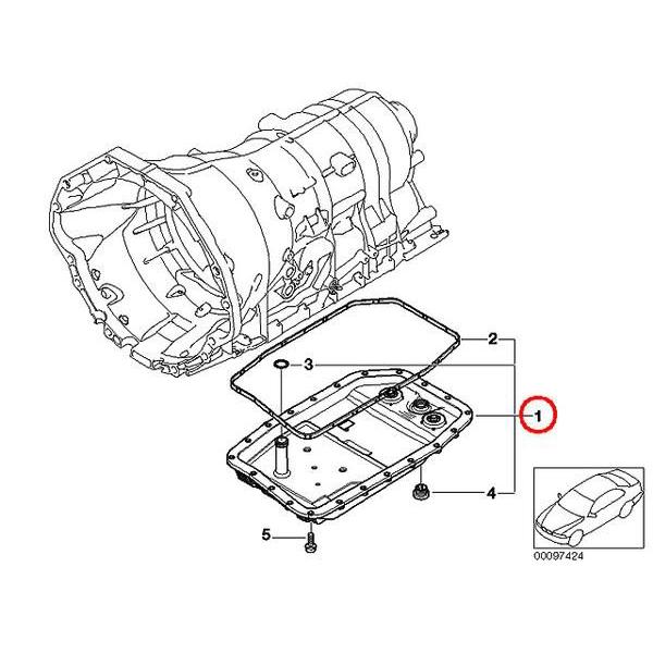 純正 ATミッションオイルパン + オイルパン ガスケット セット フィルター付 BMW X5シリーズ E70 3.0si FE30