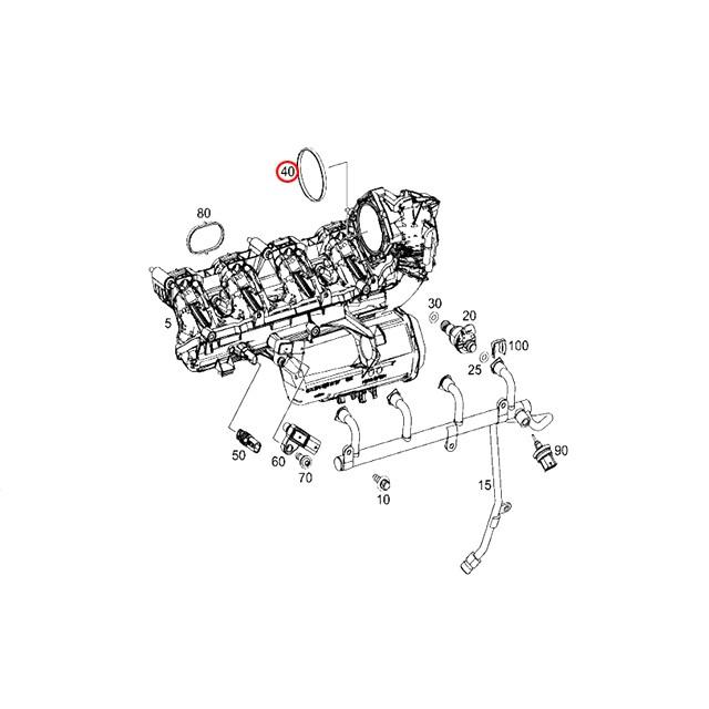 スロットルボディ ガスケット　メルセデスベンツ Bクラス W246　B180 B250｜centpiashop｜02