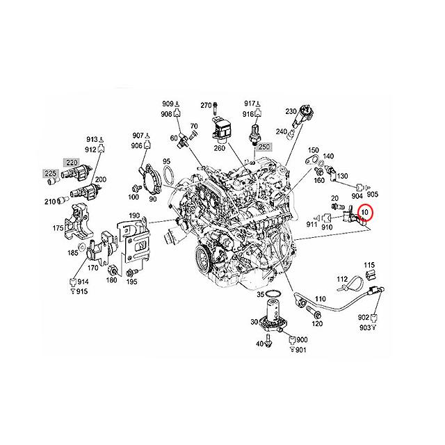 Mercedes-Benz（メルセデス・ベンツ） 純正 クランク角センサー B