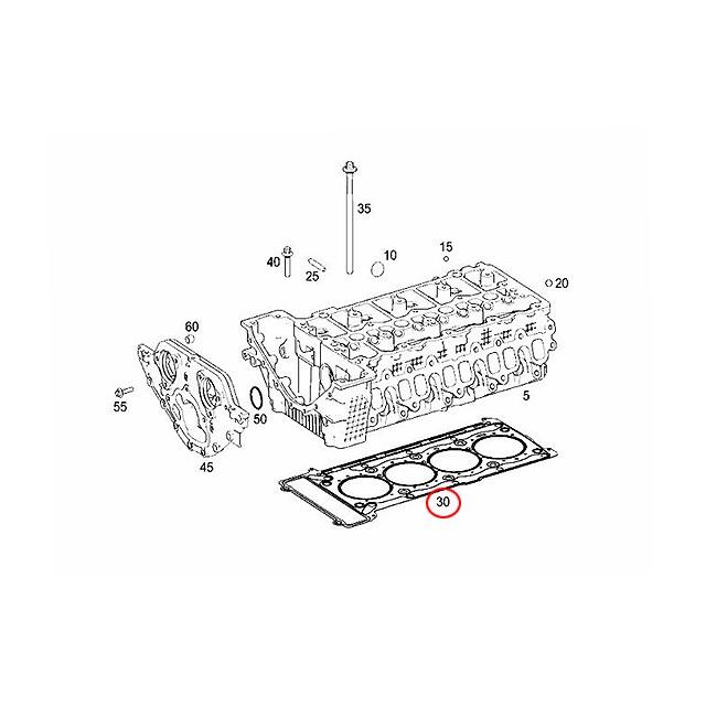 メルセデス―ベンツ117-116エンジンシリンダーヘツト販売 Mercedes-Benz（メルセデス・ベンツ） シリンダーヘッド ガスケット E