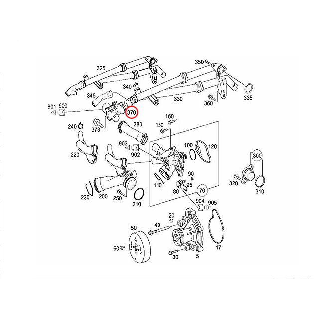 ウォーターポンプ バルブ　メルセデスベンツ Eクラス W212　E250｜centpiashop｜02