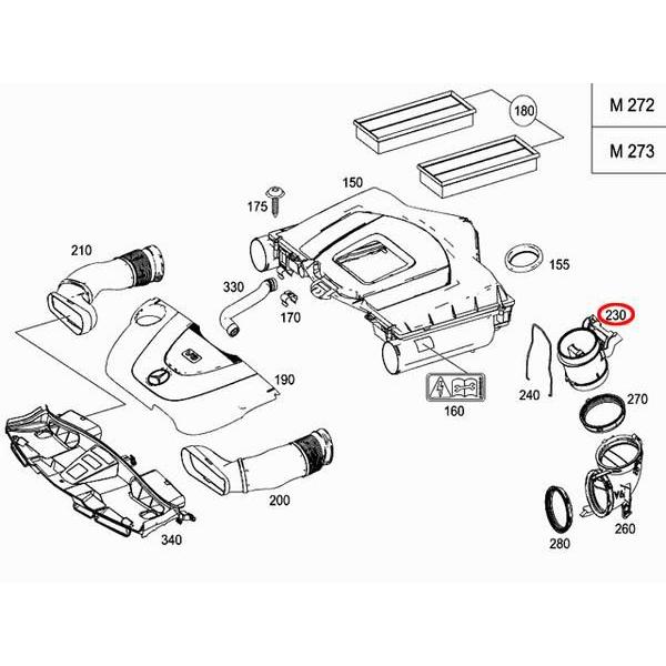 Mercedes-Benz エアマスセンサー メルセデスベンツ Sクラス W221