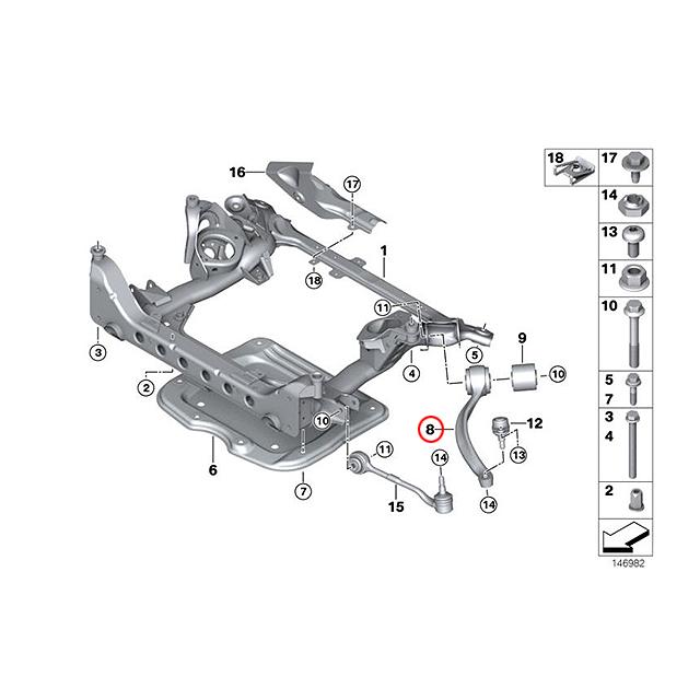 ストラットアーム フロント 左側 BMW 3シリーズ E90 325xi 330xi VD30 VF25_1