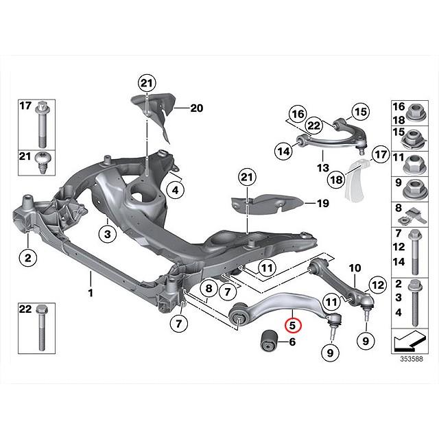 フロント 左側 ストラットアーム BMW 6シリーズ F12 640i 650i LW30 LZ44 YP44 / F13 640i 650i LW30C LX44C YM44C_1