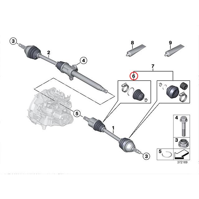  MINI R52 ミニ クーパーS 左フロントドライブシャフト solltd_31607518258-a0
