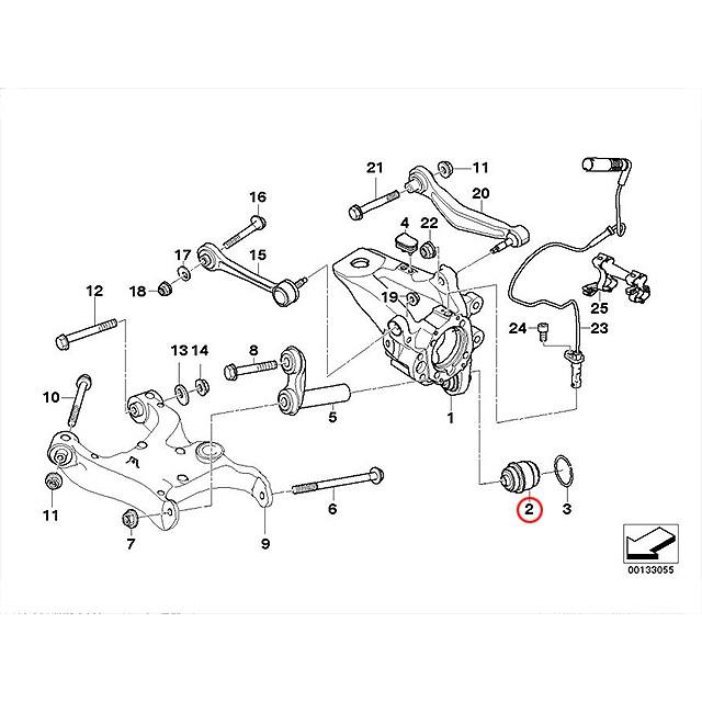 リア アクスル ボールジョイント 左右共通(1個) BMW 7シリーズ E65 E66 735i 740i 745i 750i 745Li 750Li 760Li GL36 GL44 HL40 HL48 GN44 GN60 HN48_1