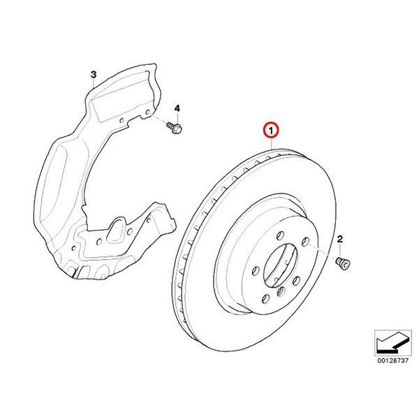 ブレーキローター フロント 左右セット BMW E60 E61 E63 E64