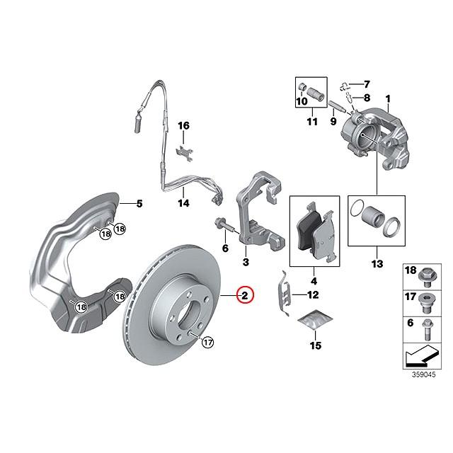 ブレーキローター フロント 左右セット　BMW X1シリーズ E84　18i 20i 28i　VL18 VL20 VM20｜centpiashop｜02