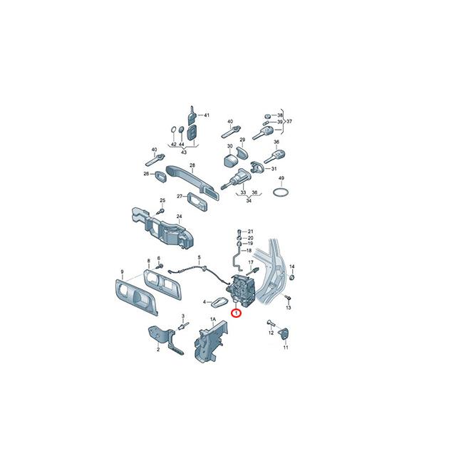 フォルクスワーゲン（Volkswagen） 純正品 ドアロック