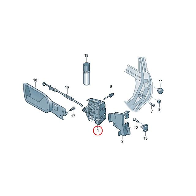 フォルクスワーゲン（Volkswagen） 純正品 ドアロック
