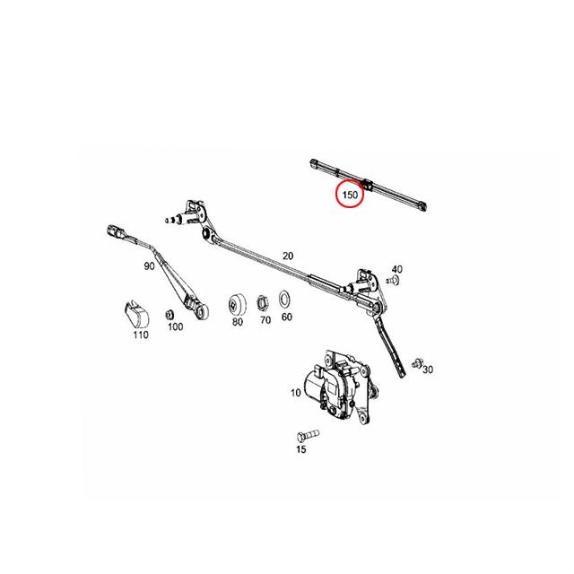 Mercedes-Benz（メルセデス・ベンツ） 純正品 ワイパーブレード