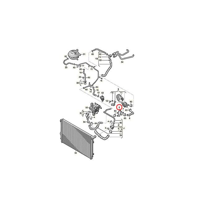 フォルクスワーゲン（Volkswagen） 純正品 ヒーターバルブ アウディ