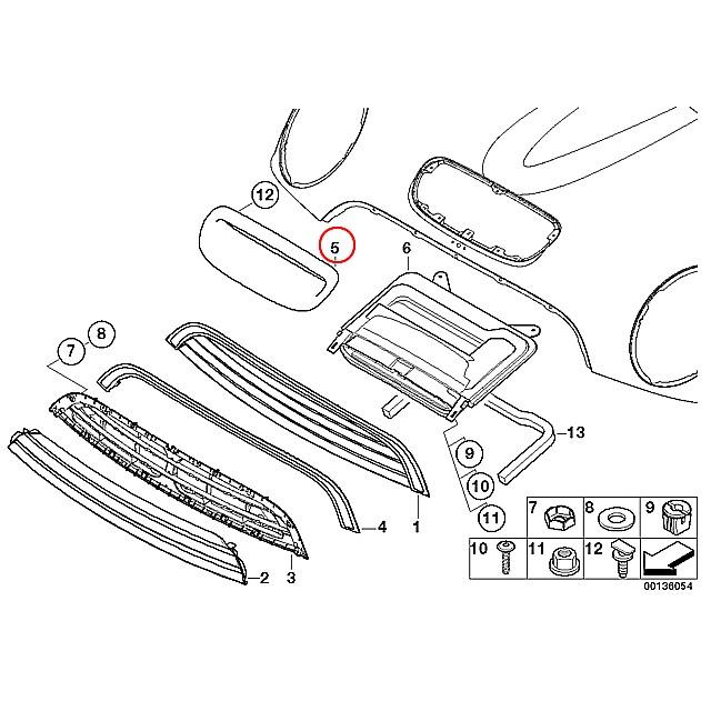 BMW ミニ r53 GH-RE16 ボンネットダクト MINI 純正品 ボンネットエアーダクト(未塗装品) MINI(ミニ) R52