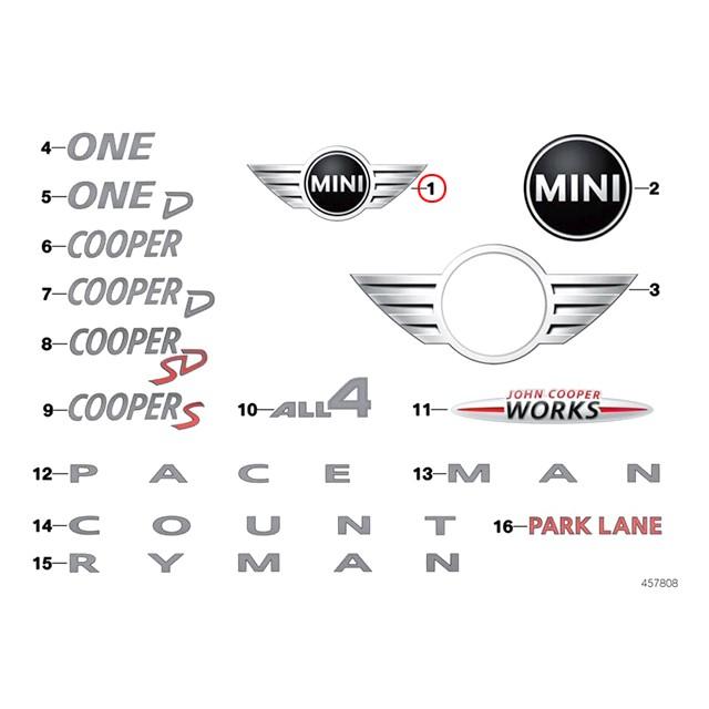 MINI（ミニ） 純正品 エンブレム クローム フロント R60 R61 クーパー 