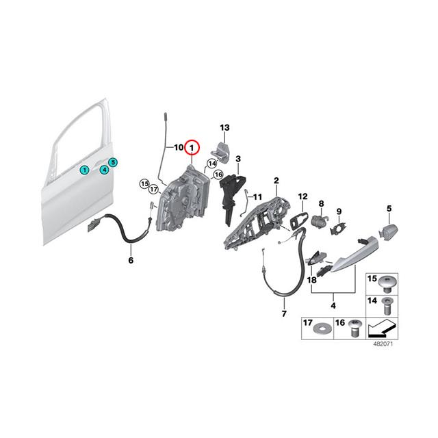 ドアロック アクチュエーター フロント 左側　BMW 7シリーズ G11 G12　740i 750i 740Li 750Li　7A30 7A44 7E30 7F44｜centpiashop｜02