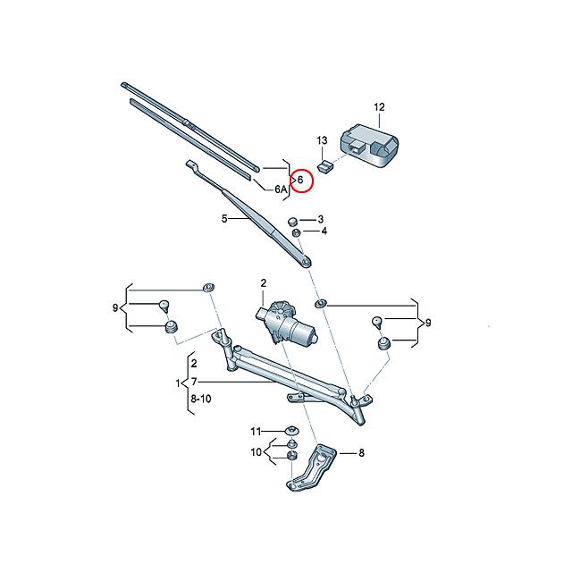 エアロ ワイパーブレード フロント 左右セット　フォルクスワーゲン ザ・ビートル(5C)　16CBZ 16CBZK 16CPL　右ハンドル車　THE・BEETLE｜centpiashop｜02