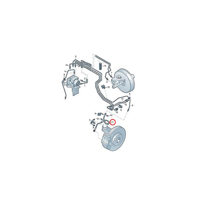 Audi ブレーキホース フロント アウディ TT TTS TTRS FVCHH FVCHHF 