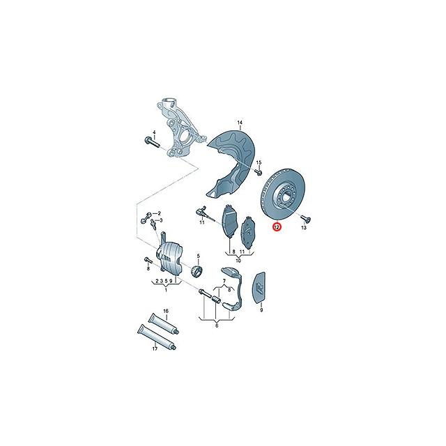 フォルクスワーゲン（Volkswagen） ブレーキローター フロント 左右