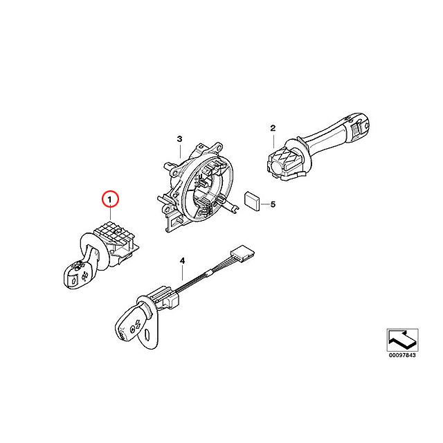 BMW 純正品 ウインカーレバー ASSY BMW E46 E39 E38 X3(E83) X5(E53