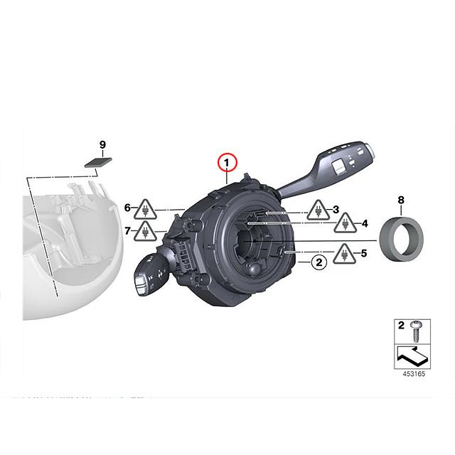 BMW 純正品 ステアリング コラムモジュール BMW 3シリーズ F30 F34 F80