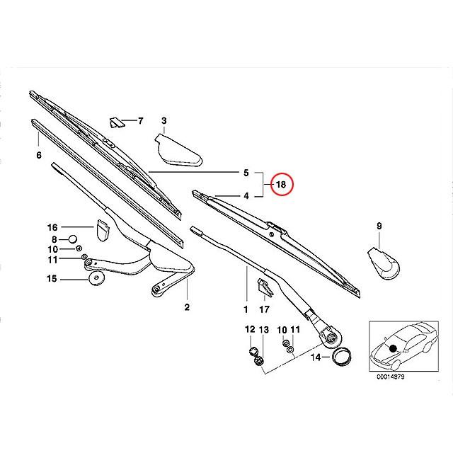 BMW 純正品 ワイパーブレード フロント 左右セット BMW E32 E34 E38 左