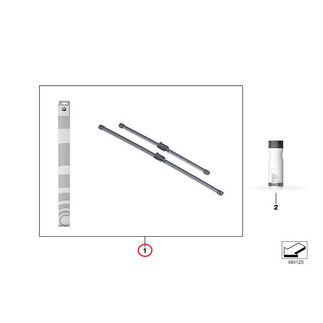 BMW フロント ワイパーブレード 左右セット BMW X3(G01) X4(G02) 右