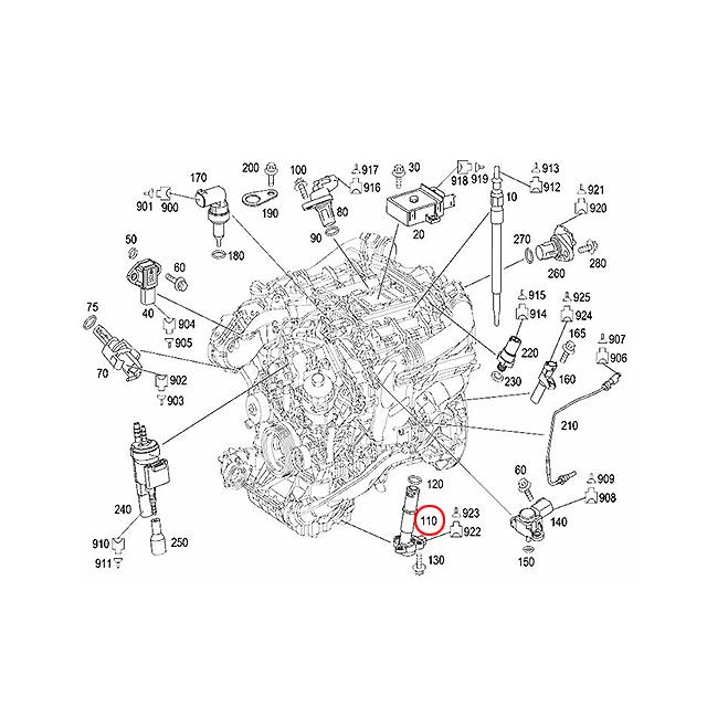 Membrana separadora de aceite MERCEDES W211, W203, W209, W220 A6460101462
