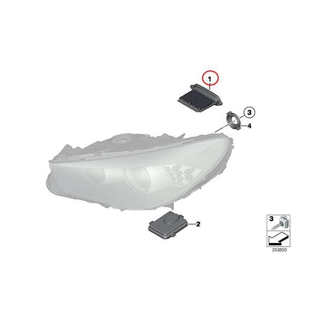 BMW 純正品 ドライバモジュール 5シリーズ F11 後期用 523d 523i 528i 