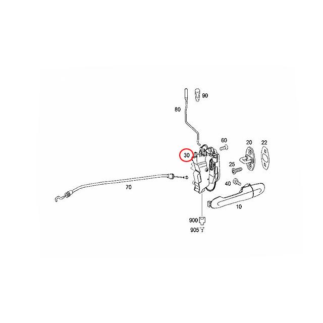 Mercedes-Benz ドアロック アクチュエーター フロント 右側 メルセデス 
