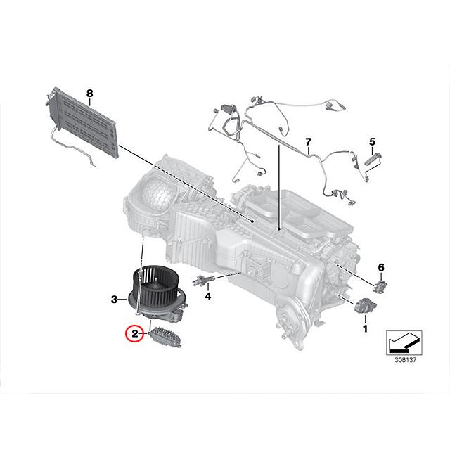 BMW エアコン ブロアレジスター BMW F15 F16 F20 F22 F30 F31 F32 F33
