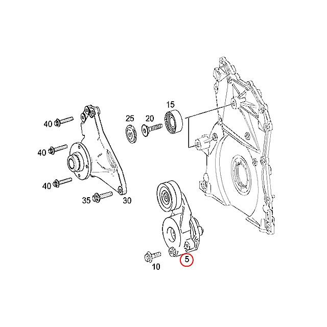 ファンベルトテンショナー メルセデスベンツ エンジン
