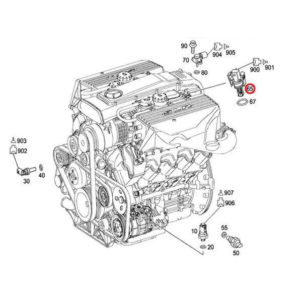 Mercedes-Benz 吸気温度センサー メルセデスベンツ Gクラス W463 G320 