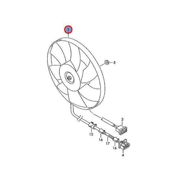 フォルクスワーゲン（Volkswagen） ラジエター 電動ファンモーター 約