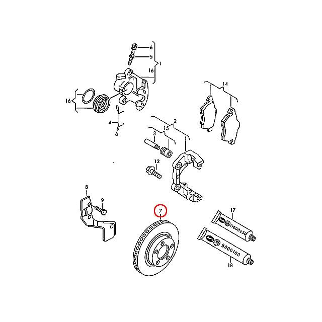 フォルクスワーゲン（Volkswagen） ブレーキローター フロント 左右