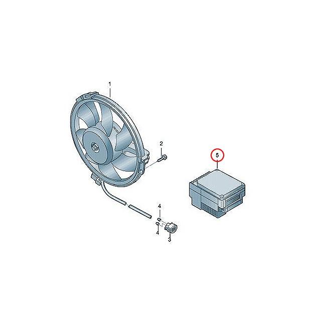Audi（アウディ） 純正品 電動ファン コントロールユニット リレー