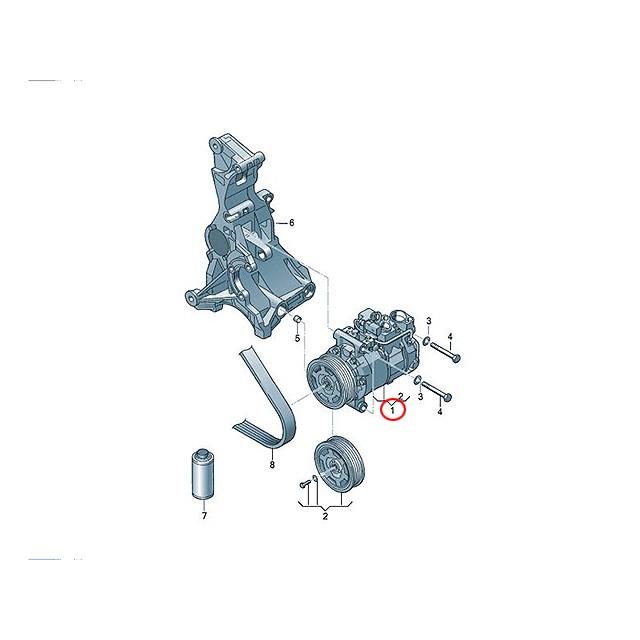 Audi（アウディ） エアコン コンプレッサー Q5 8RCALF 8RCDNF 8RCHJF