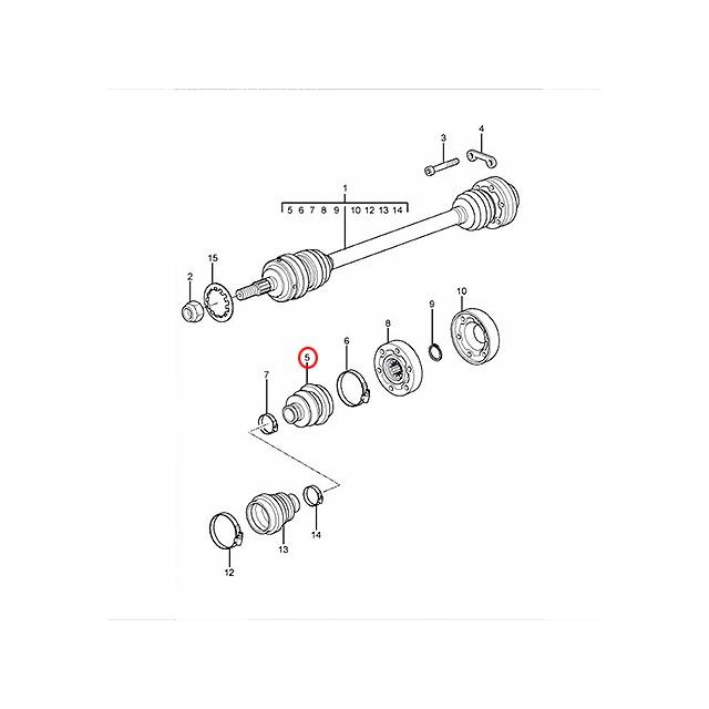 PORSCHE（ポルシェ） ドライブシャフトブーツ フロント インナー 左右