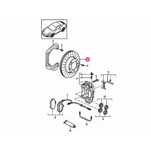 PORSCHE ブレーキローター リア 左右セット ポルシェ 911