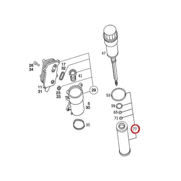 エンジン オイルフィルター　メルセデスベンツ　W209 W219 W203 W204 W207 W210 W211 W212 W463 W164 R170 R171 R230 W220 W221 W639｜centpiashop｜02