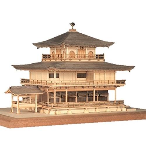 ウッディジョー 75 鹿苑寺 金閣 白木造り 木製模型 組立キット