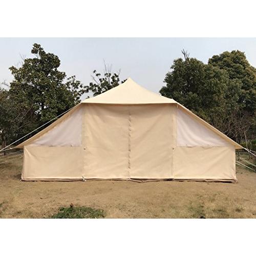 「超メルカリ市」 Cozy house bell tent 10人用大型屋外用防水コットンキャンバスオールシーズンズキャンプテント 【1064112857】(37289円)