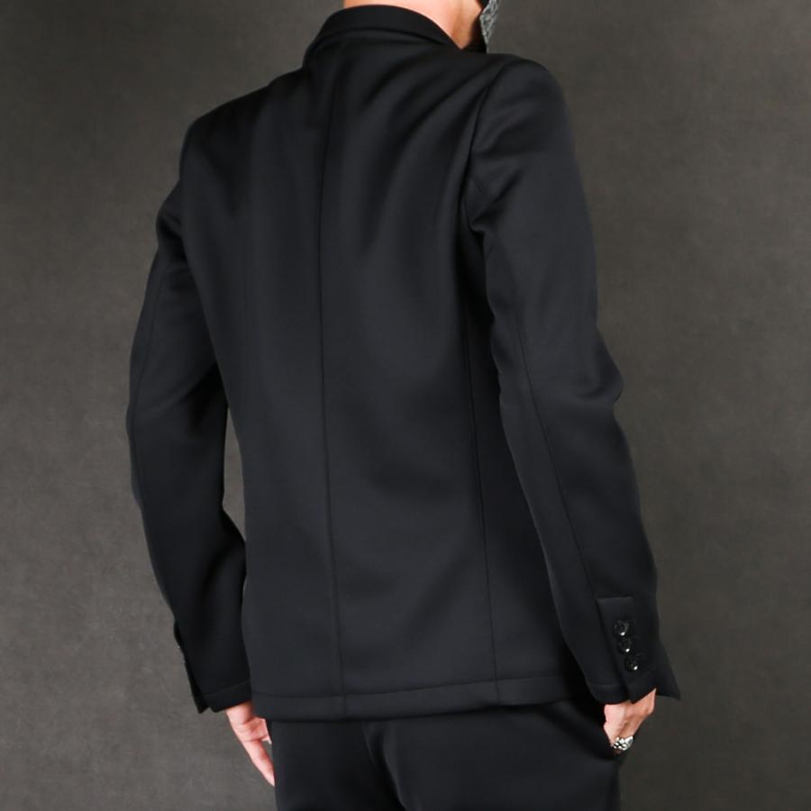 junhashimotoジャージ テーラードジャケットとパンツセット central5811_1032020002-black