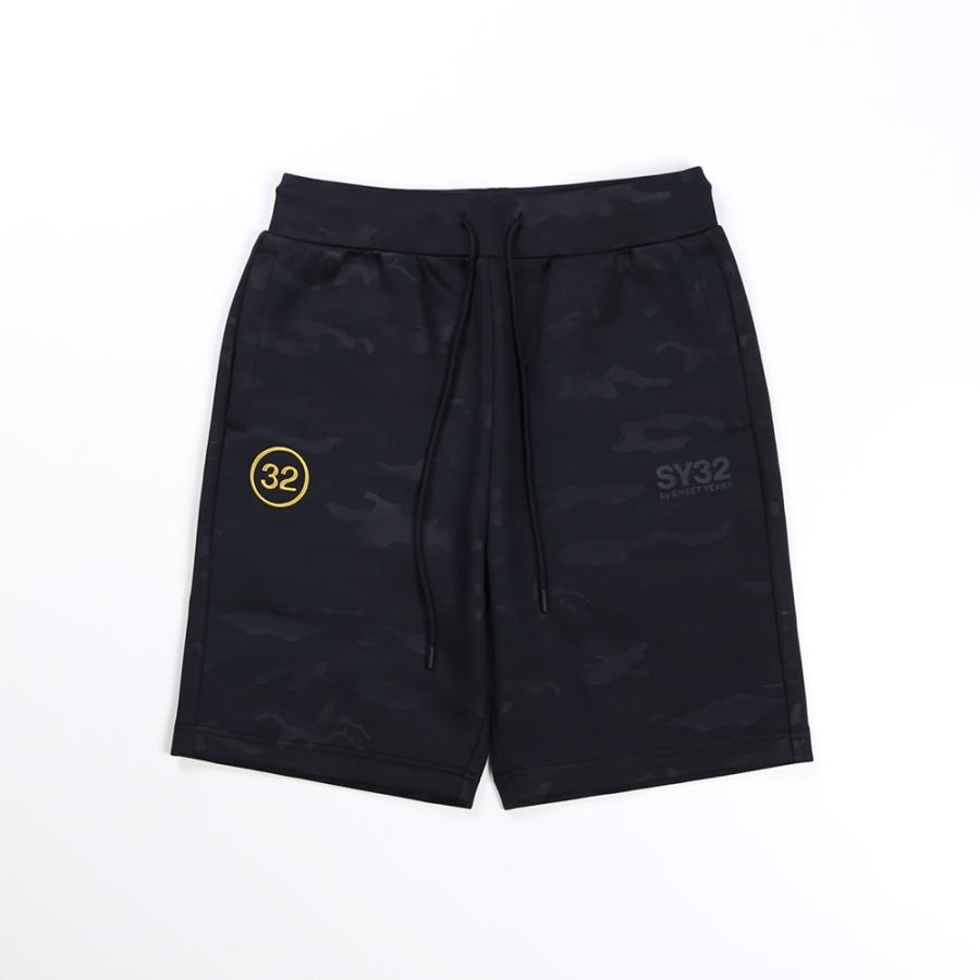 【SY32 by SWEET YEARS/エスワイサーティトゥバイスィートイヤーズ】DOUBLE KNIT EMBROIDERY LOGO SHORT PANTS / ショートパンツ / 14117【国内正規品】｜central5811｜11