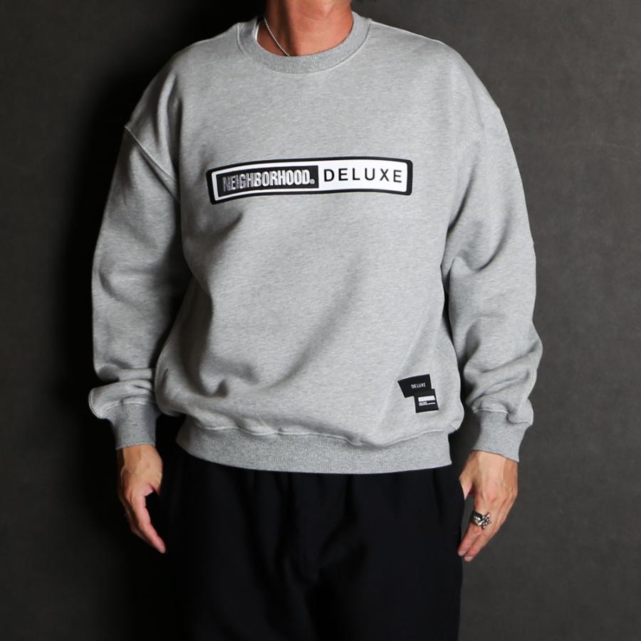 NEIGHBORHOOD NBHロゴ スウェット クルーネック ブラック NEIGHBORHOOD NBHロゴ スウェット クルーネック ブラック クルー