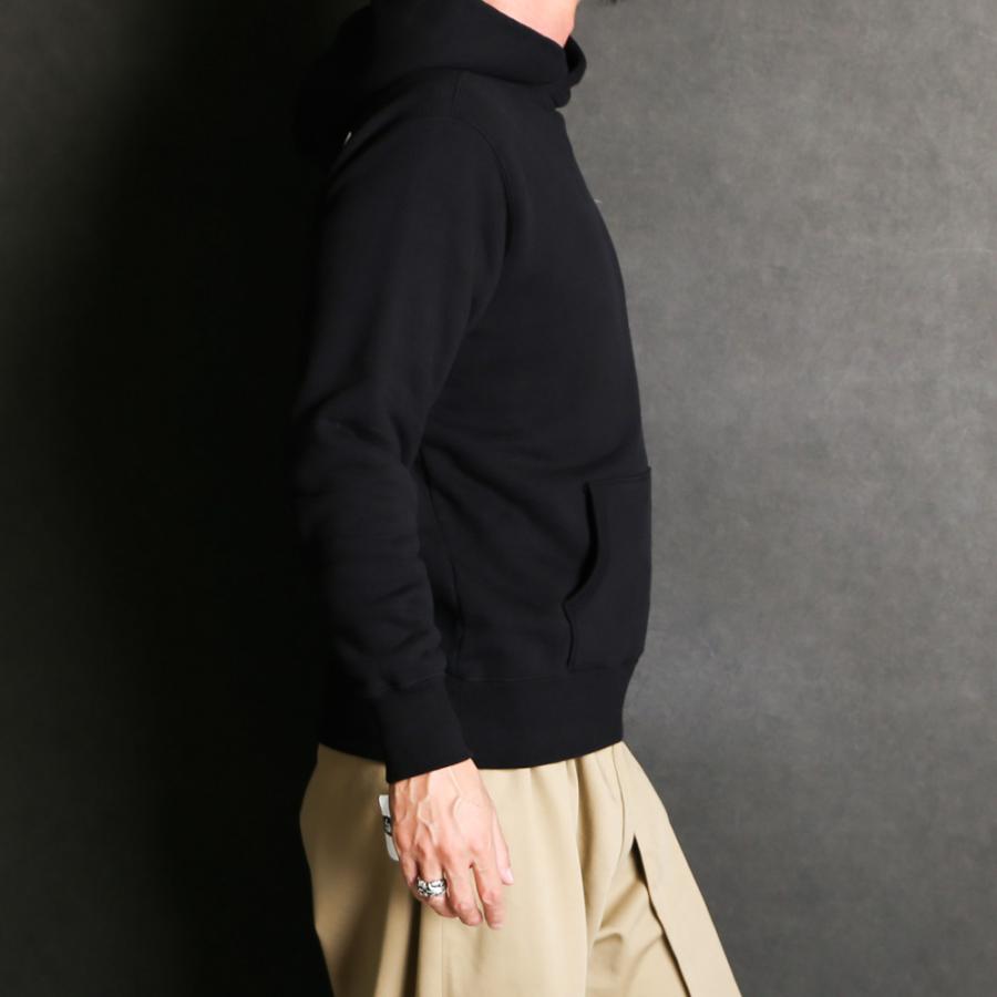 RATS FLEECE CROSS NECK HOODIE 