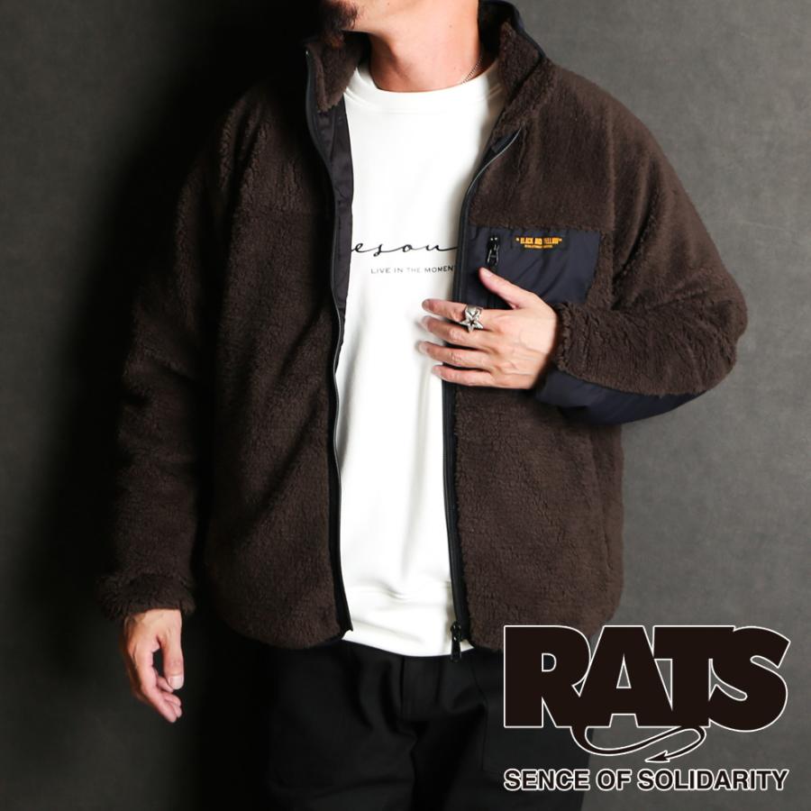 定価96120円 RATS ラッツ スエードジャケット RATS（ラッツ） 【RATS/ラッツ】ZIP FLEECE - BROWN / フリース