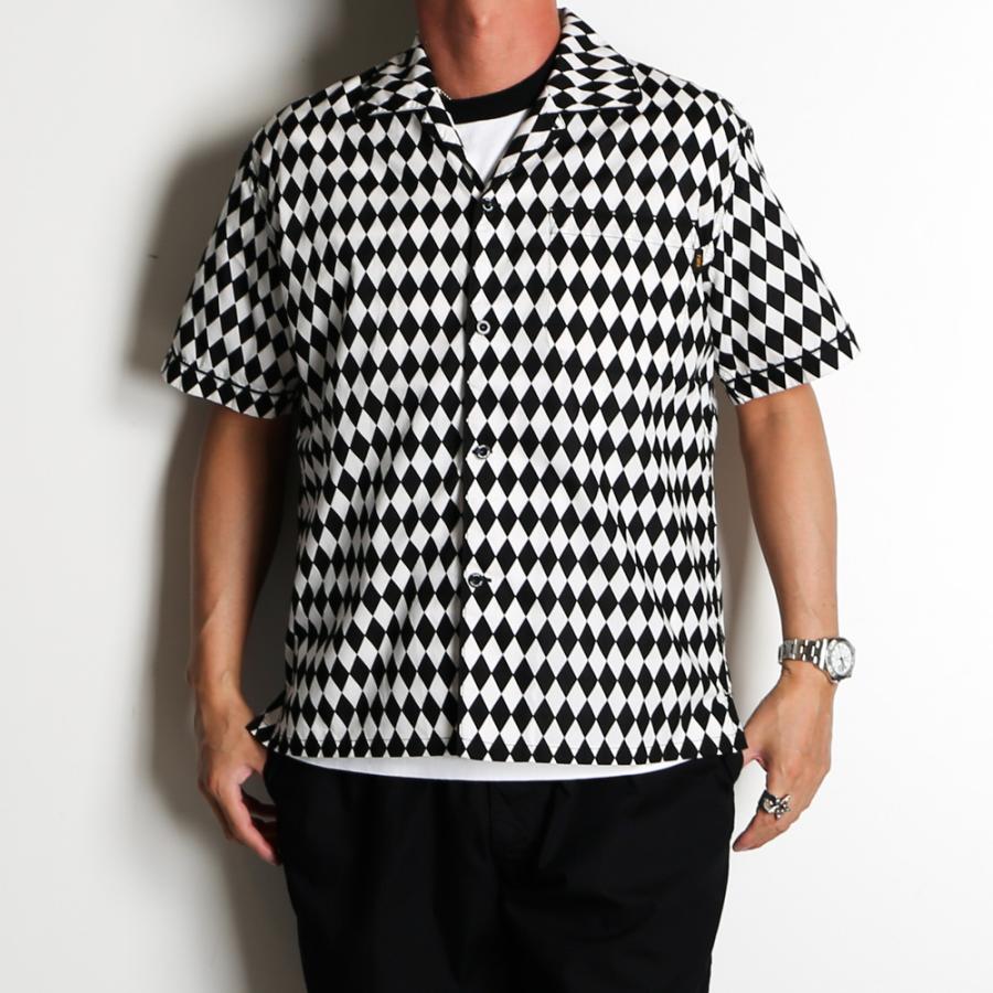 RATS（ラッツ） 【RATS/ラッツ】CHECKERED FLAG S/S SHIRT - BLACK