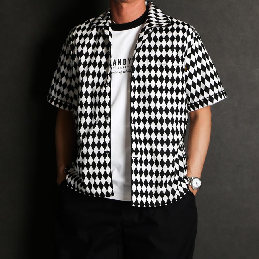 RATS（ラッツ） 【RATS/ラッツ】CHECKERED FLAG S/S SHIRT - BLACK